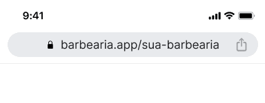 Link próprio da barbearia