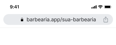 Link próprio da barbearia